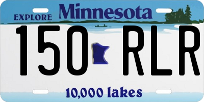 MN license plate 150RLR