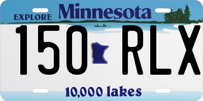 MN license plate 150RLX