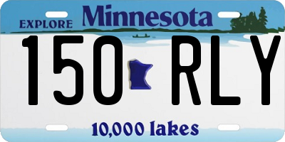 MN license plate 150RLY
