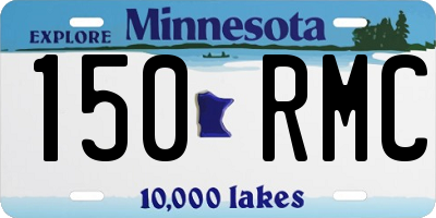MN license plate 150RMC