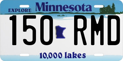 MN license plate 150RMD