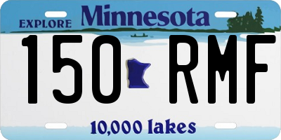 MN license plate 150RMF