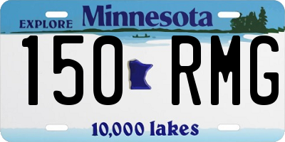 MN license plate 150RMG