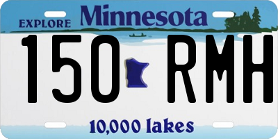 MN license plate 150RMH