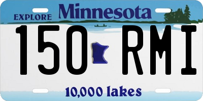 MN license plate 150RMI