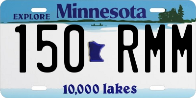 MN license plate 150RMM