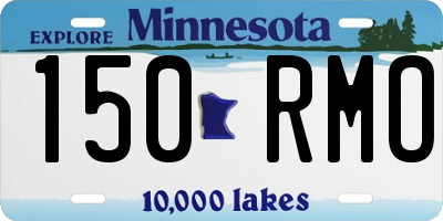 MN license plate 150RMO