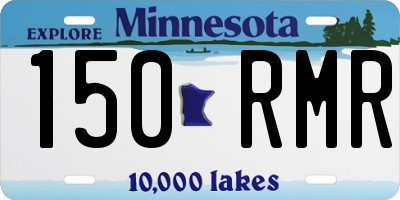 MN license plate 150RMR