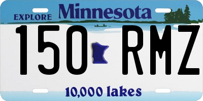 MN license plate 150RMZ
