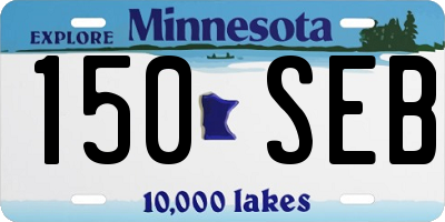 MN license plate 150SEB