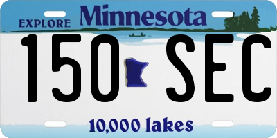 MN license plate 150SEC