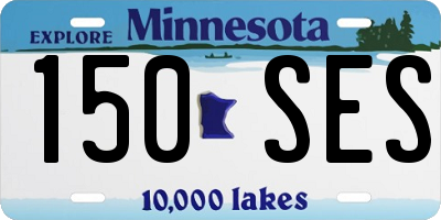 MN license plate 150SES