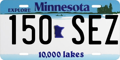 MN license plate 150SEZ