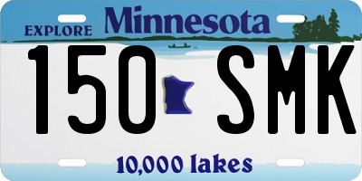 MN license plate 150SMK