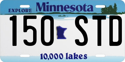 MN license plate 150STD