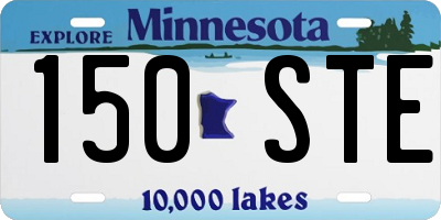 MN license plate 150STE