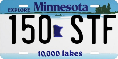 MN license plate 150STF