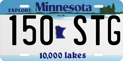MN license plate 150STG