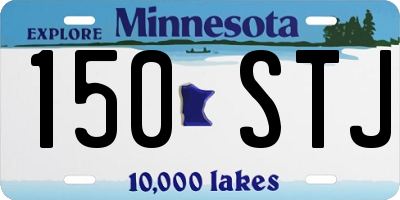 MN license plate 150STJ