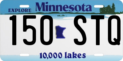 MN license plate 150STQ