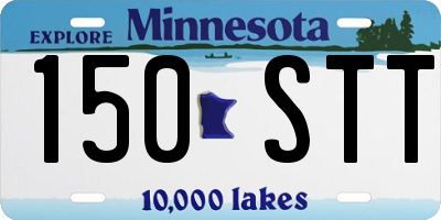 MN license plate 150STT