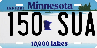 MN license plate 150SUA