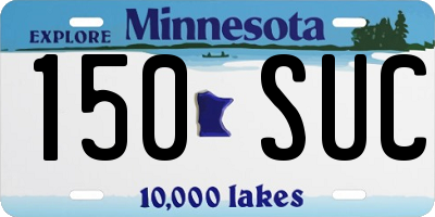 MN license plate 150SUC