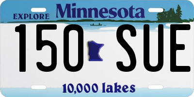 MN license plate 150SUE