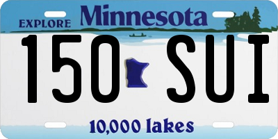 MN license plate 150SUI