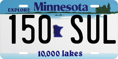 MN license plate 150SUL