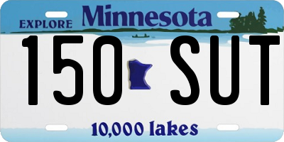 MN license plate 150SUT