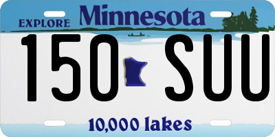 MN license plate 150SUU