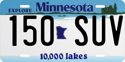 MN license plate 150SUV