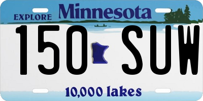 MN license plate 150SUW