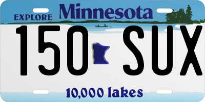 MN license plate 150SUX