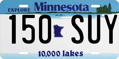 MN license plate 150SUY