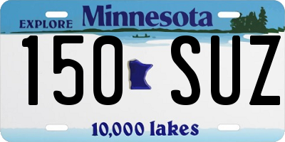 MN license plate 150SUZ