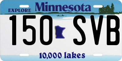 MN license plate 150SVB