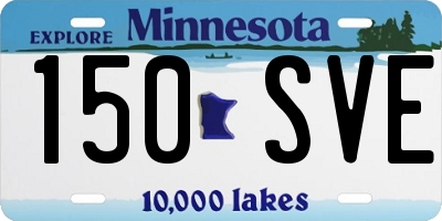 MN license plate 150SVE