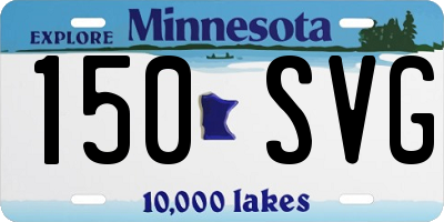 MN license plate 150SVG
