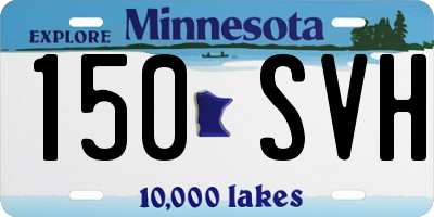 MN license plate 150SVH