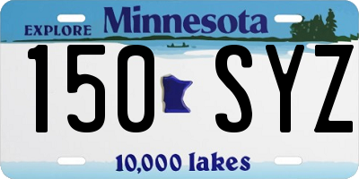 MN license plate 150SYZ