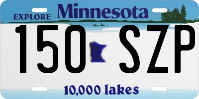 MN license plate 150SZP
