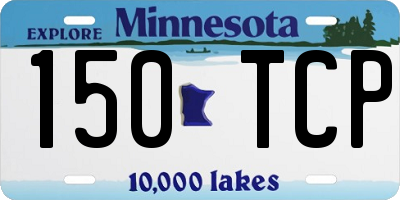 MN license plate 150TCP