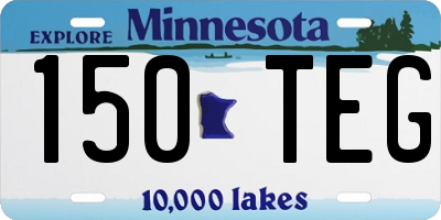 MN license plate 150TEG