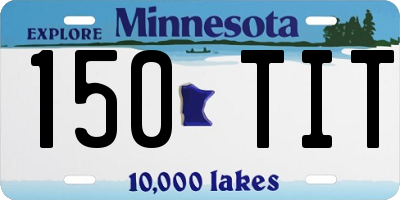 MN license plate 150TIT