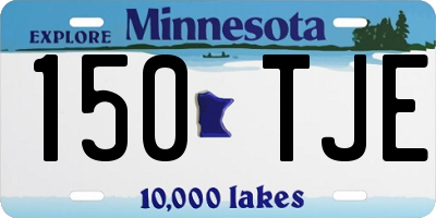 MN license plate 150TJE