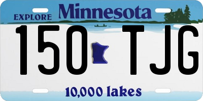 MN license plate 150TJG