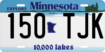 MN license plate 150TJK