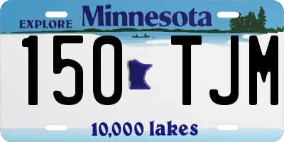 MN license plate 150TJM